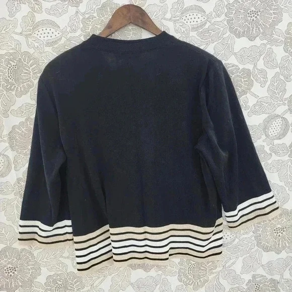 Ming Wang Women Knit Cardigan Size PXL - Picture 2 of 8